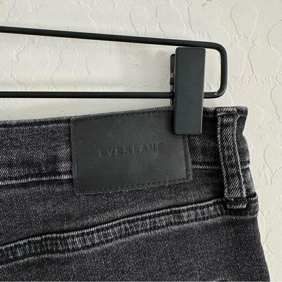 Everlane The Authentic Stretch High-Rise Skinny Button Fly size 30 ankle black - Picture 11 of 13